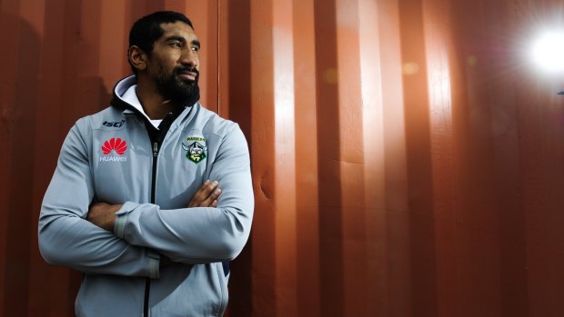 Timely return: Canberra Raiders player Sia Soliola.