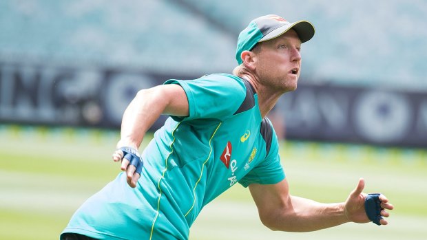 Cameron White, given an unexpected chance to return to the ODI fold, trains at the MCG. 