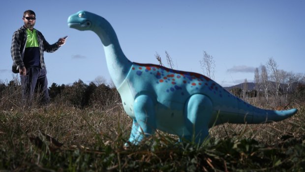 Rickey Caton was arrested by NSW police for pointing a toy dinosaur at police. The charges were dismissed. 