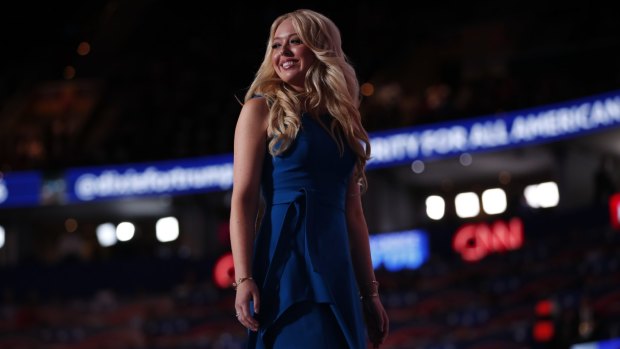 Out of the spotlight: Tiffany Trump, pictured here in July.