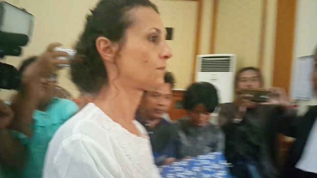 Ms Connor told the Denpasar District Court she was not sick but "scared and horrified and shocked".