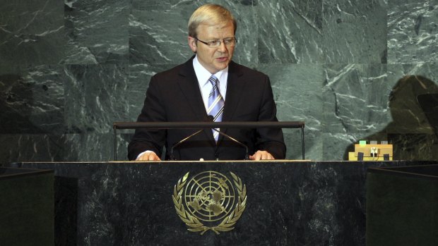 Kevin Rudd warns the United Nations is too often taken for granted.