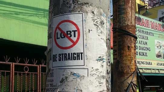 Anti LGBT pamphlets in West Java