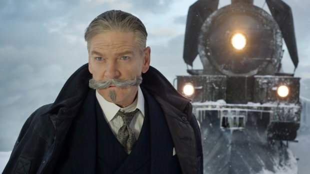 Kenneth Branagh stars as Hercule Poirot in the new Murder on the Orient Express.