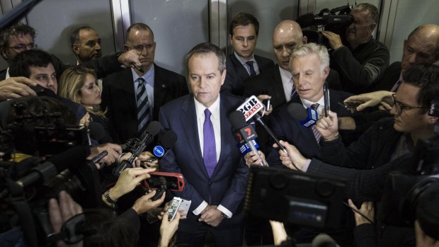 Prominent investigations: Bill Shorten after his appearance before the royal commission in July.