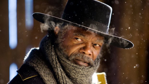 Samuel L. Jackson in <i>The Hateful Eight</i>, directed by Quentin Tarantino.
