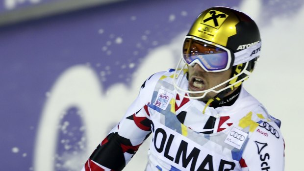 'That was just insane' ... Austrian slalom champion Marcel Hirscher.