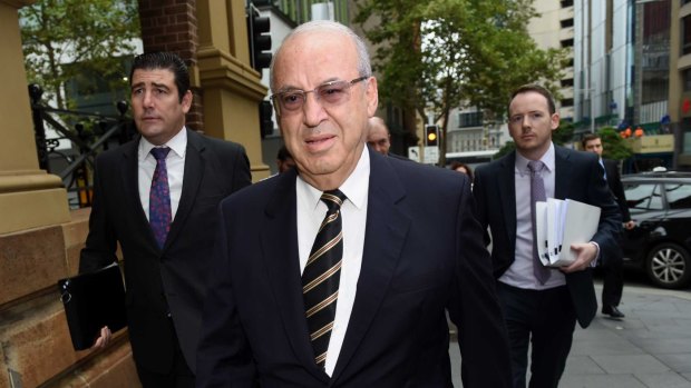 Disgraced former politician Eddie Obeid. Operation Credo probed the connections between members of  Obeid's family and Australian Water Holdings.