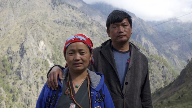 "Sometimes laughing, sometimes drinking, sometimes crying": Norbu Lama and his wife Yuyin.