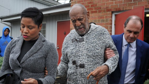 Bill Cosby leaving court in Elkins Park, Pennsylvania, on December 30.