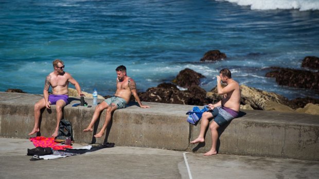 Hitting the beach at Clovelly.