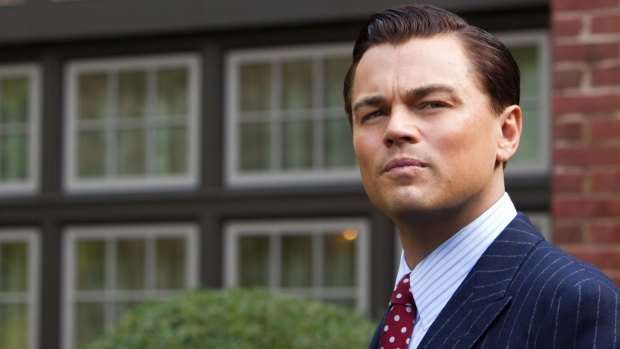 Leonardo DiCaprio in "The Wolf of Wall Street".

