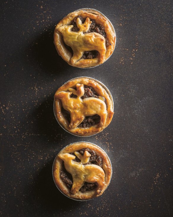 Feather and Bone's ye olde mincemeat pies. Styled by Emma Knowles.