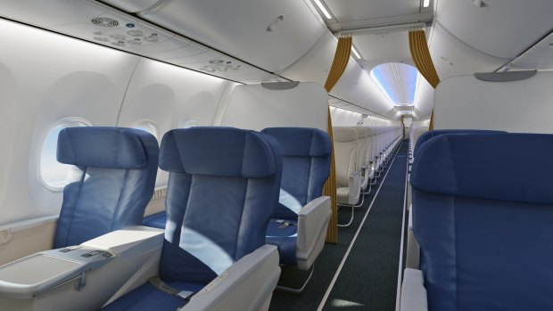 Air Vanuatu's 737-800 business class.