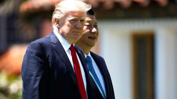 US President Donald Trump was dining with Chinese President Xi Jinping when a naval destroyer launched the first of nearly five dozen Tomahawk cruise missiles.