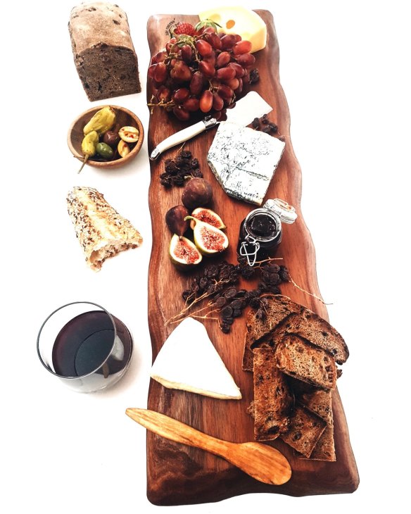 235mm x 800mm "The Roadknight" cheeseboard hand-crafted in Tasmanian Blackwood timber, $120, from Say Cheese Board, <a href="http://www.saycheeseboard.com/shop/the-roadnight" target="_blank">saycheeseboard.com</a>.