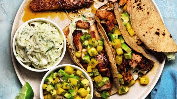 Nagi Maehashi's chipotle salmon tacos.