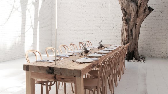 Hueso in Mexico City is bucking the trend of making restaurant interiors more homely.