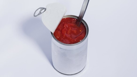 Tinned tomatoes are a pantry staple for Italian-style sugos, ragus or whizzed for pizza bases.