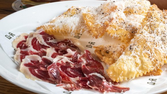 Gnocco fritto with jamon Iberico.