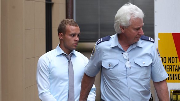 Kieran Loveridge after he was sentenced in 2013 to 10 years in prison.