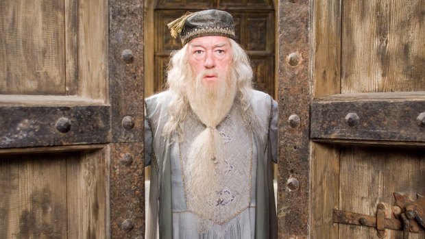 Dumbledore (Gambon) was the "moral heart" of the books, Rowling said.