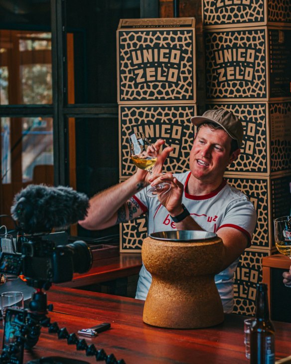 Unico Zelo's Brendan Carter talks about wine to a live online audience every afternoon.