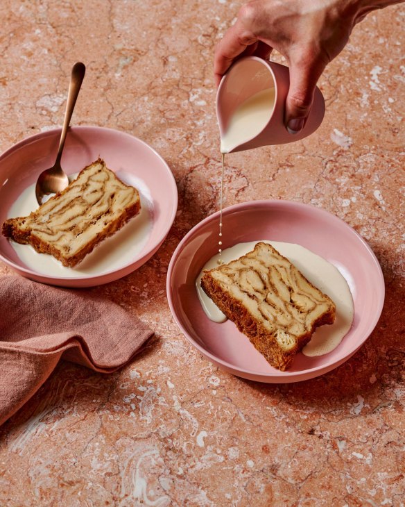 Croissant 'bread and butter' pudding from Kate Reid's new cookbook.