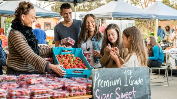 Sample foods from the farms of the Barossa at Barossa Farmers Market.