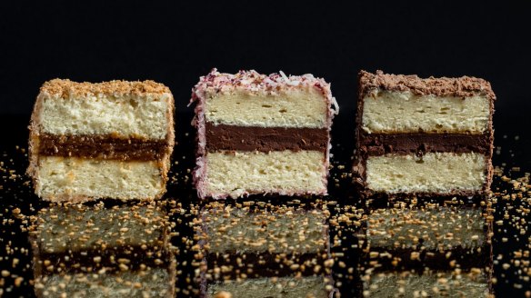 Flavours from left to right: Caramelised coconut, Davidson plum and Sao Thome, triple chocolate.