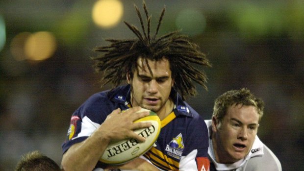 George Smith playing for the Brumbies in 2001.