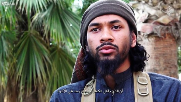 Neil Prakash in an Islamic State propaganda video.