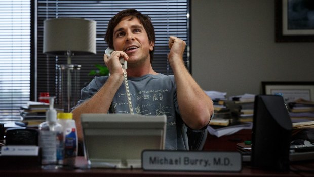Christian Bale plays Michael Burry in The Big Short.