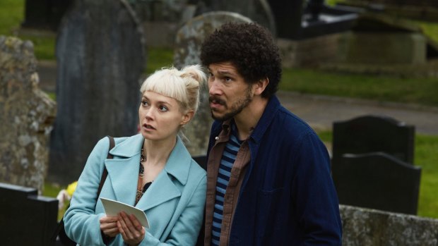 Lydia Wilson and Joel Fry in the six-part horror series Requiem.