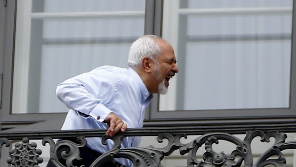 Iranian Foreign Minister Javad Zarif in Vienna on Monday. 