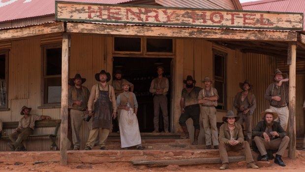 Drinkers at the Henry Hotel in Sweet Country.