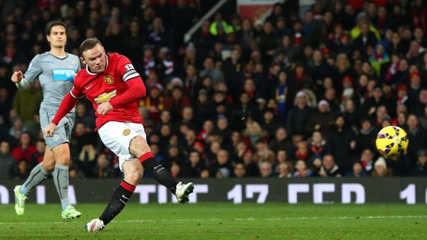Manchester United captain Wayne Rooney found the net against Newcastle United.