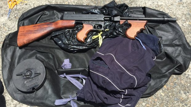 The gun seized in Marrickville. 