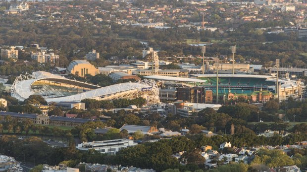 Soon to go?: The NRL is backing a new 60,000 seat stadium to replaced Allianz Stadium (pictured left) at Moore Park.