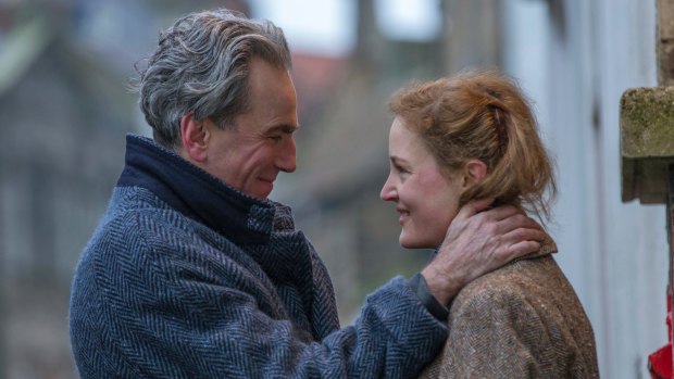 Daniel Day-Lewis and Vicky Krieps play a couple whose relationship is defined by clothing in <i>Phantom Thread</i>.