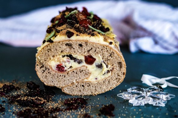 A Christmassy spin on roulade.