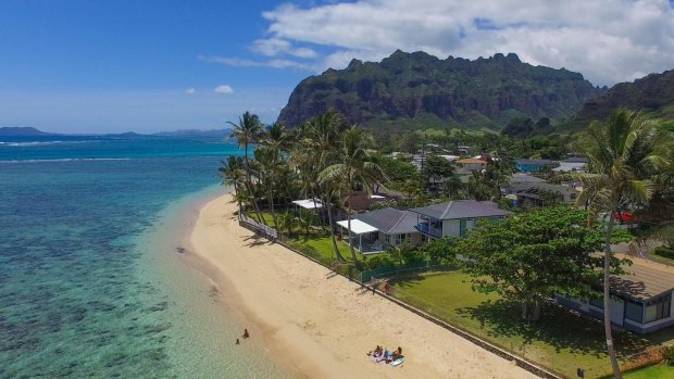 Kaaawa, Beach, Windward, Oahu, Hawaii.