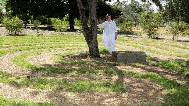 Susanna Pain led a New Year's Eve labyrinth walk for peace at the Australian Centre for Christianity and Culture.