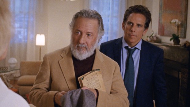 Dustin Hoffman and Ben Stiller in <i>The Meyerowitz Stories</i>.