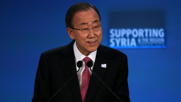 "We must end sieges and bring food to starving people": UN Secretary-General Ban Ki-moon.
