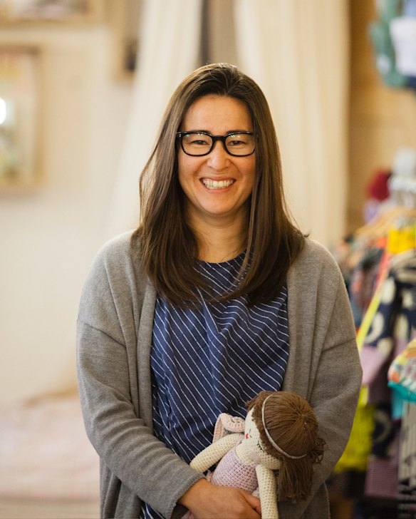 Miyo Fallshaw. It's normal for customers to queue overnight for Oishi-m's once-a-year samples sale.