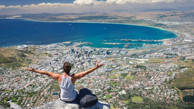 The view from Tabletop Mountain, Cape Town, South Africa.