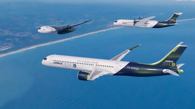 Airbus unveiled three designs for its zero emissions concept.