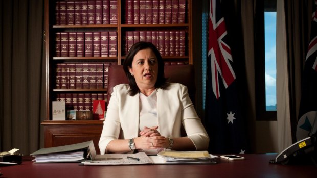 Queensland Premier Annastacia Palaszczuk flew to north Queensland on Tuesday to discuss the QNI job cuts.