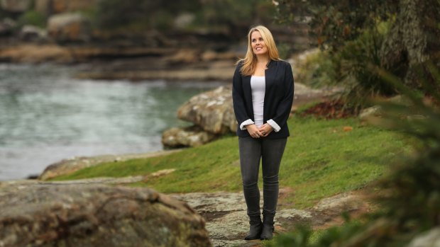 Governess Dana Anderson, who finds teaching children rewarding, in Manly. 